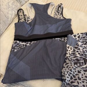 Lucky in Love Black and White Patterned Tank